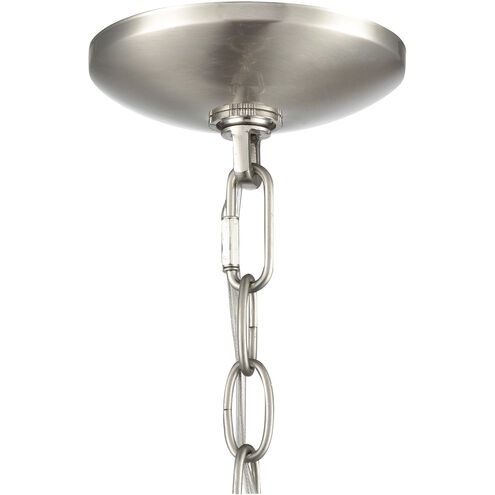 None 4 Light 12 inch Brushed Nickel Pendant Ceiling Light